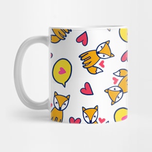 Fox & Heart - Doodle Mug